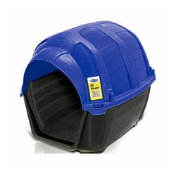 Casinha Plast Pet Para Cães Azul Stone House - 1 Unidade - Tamanho 1