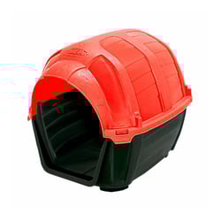 Casinha Plast Pet Stone House Para Cães - 1 Unidade Vermelha - Tamanho 1