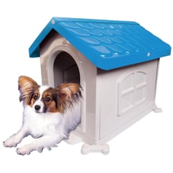 Casinha Plástica Pet Injet Azul N2 Para Cães - 1 Unidade
