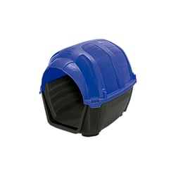 Casinha Stone House Plast Pet Azul Para Cachorros