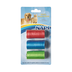 Cata Caca Napi Refil - 3 Rolos Plásticos