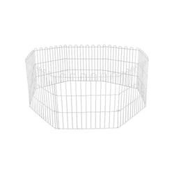 Cercado Gudim 60Cm Para Cães - Branco - Tamanho 3