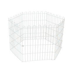 Cercado Para Cães Bragança Branco Epoxi 50Cm - 6 Módulos - Tamanho 1