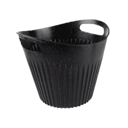 Cesto Cachepot Evo Preto P - 1 Unidade