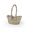 Cesto Floral Atlanta Oval Com Alça Para Jardim