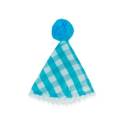 Chapéu Leo E Lia Happy Birthday Azul Para Cães E Gatos - 1 Unidade - Tamanho P