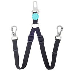 Cinto De Segurança Multipatas Preto Tam.P - 1Un Para 2 Cães