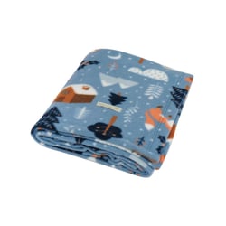 Cobertor Soft Floresta Azul Para Cães