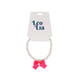Colar Com Laço Rosa Neon Leo E Lia Para Cães E Gatos - 1 Unidade - Tamanho P - Tamanho P