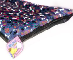 Colchonete Bala Ziper Estampado M Cor:Azul