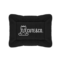 Colchonete Cute&Co Micro Preto Para Cães E Gatos - 1 Unidade - Tamanho 1