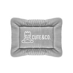Colchonete Cute&Co Microfibra Cinza Para Cães E Gatos - 1 Unidade - Tamanho 1