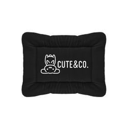 Colchonete Cute&Co Microfibra Preto Para Cães E Gatos - 1 Unidade