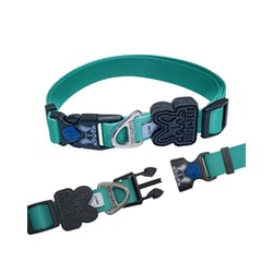 Coleira Boots E Pets Slim M Verde Água - 1 Unidade Para Cachorros E Gatos