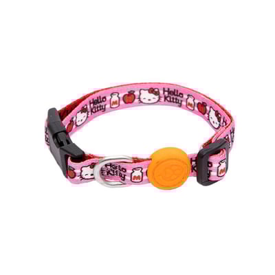 Coleira Com Guia Piticas Hello Kitty Tamanho P Para Cachorros