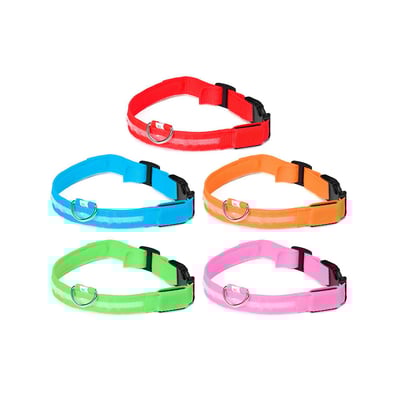 Coleira Com Led The Pets Colors Para Cães Grandes - 1 Unidade
