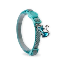 Coleira Elástica Verde Tiffany Modernpet Para Gatos