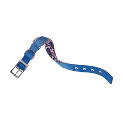 Coleira Ferplast Dayton Fantasy Azul Para Cães - 1 Unidade - Tamanho P