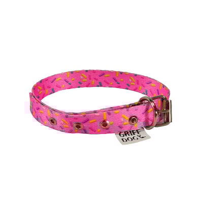Coleira Griff Dog Rosa Tamanho 0 Para Cachorros - Poliéster