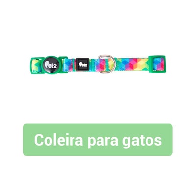 Coleira Petz Color Cube Para Gatos