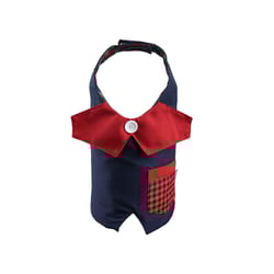 Colete Modernpet Festa Junina Jeans Com Gola E Bolso Para Cães - 1 Unidade - Tamanho PP