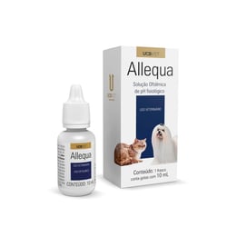 Colírio Allequa Ucb Vet 10Ml Para Cachorros E Gatos - 1 Unidade