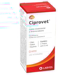 Colírio Ciprovet Labyes 5Ml - 1 Unidade