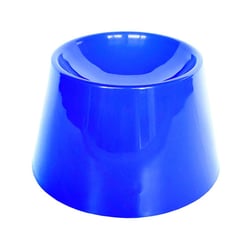 Comedouro Alto Cat Eat Azul Para Gatos - 1 Unidade