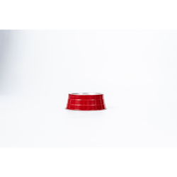 Comedouro Alumínio Pesado Vermelho Nf Pet 600Ml Para Cachorros Pequenos