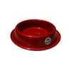 Comedouro Alumínio Vermelho Vida Mansa Para Cães E Gatos - 1,5 Mililitros