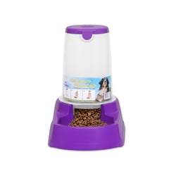 Comedouro Alvorada Praticão Auto Lilás Para Cães 6,5L - 1 Unidade