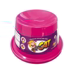 Comedouro Anti Formiga Furacão Pet Super Cat Rosa Para Gatos - 1 Unidade