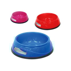 Comedouro Antiderrapante Chalesco Para Cães E Gatos - Cores Sortidas - Tamanho 2