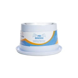 Comedouro Antiformiga Para Gatos Mr. Bigode Nf Pet Branco 140Ml