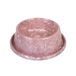 Comedouro Antiformiga Pet Injet Mármore Rose Para Cães E Gatos - 1 Unidade - 150 Mililitros