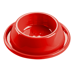 Comedouro Antiformiga Pet Injet Vermelho Para Filhotes - 300Ml