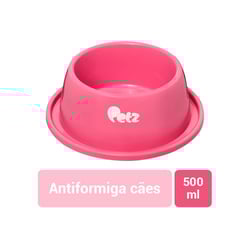 Comedouro Antiformiga Petz Rosa Para Cães E Gatos