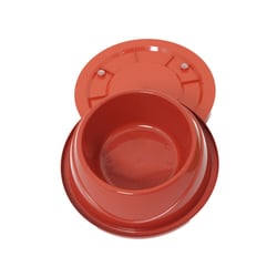 Comedouro Bebedouro Alvorada Anti Formigas Vermelho Para Cães E Gatos - Tamanho M