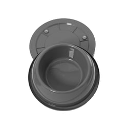 Comedouro Bebedouro Anti-Formigas Alvorada Preto Para Cães E Gatos - Tamanho G