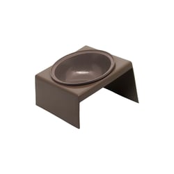 Comedouro Bebedouro Furacão Pet Com Suporte Marrom - 1 Unidade