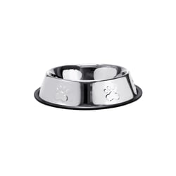 Comedouro Bebedouro Inox Antiderrapante Para Pets 240Ml - 1 Unidade - 480 Mililitros