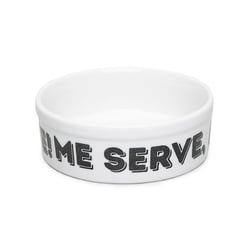 Comedouro Cansei De Ser Gato Me Serve Humano - 1 Unidade