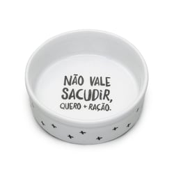 Comedouro Cansei De Ser Gato Quero + Ração - 1 Unidade