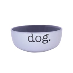 Comedouro Cerâmica Cinza Pet Injet Para Cães - 390 Mililitros