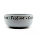 Comedouro Cerâmica Feed Me Branco Pet Injet Para Cachorros - 700 Mililitros - 700 Mililitros