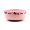 Comedouro Cerâmica Feed Me Rosa Para Cachorros - 390 Mililitros