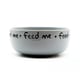Comedouro Cerâmica Pet Injet Feed Me Cinza Para Cachorros - 390 Mililitros - 390 Mililitros