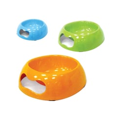Comedouro Chalesco Melamina Para Cães E Gatos - Cores Sortidas - Tamanho 2
