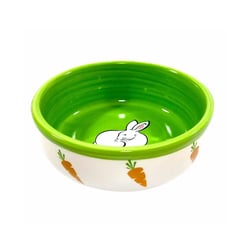 Comedouro Coelho The Pets Porcelana Verde 300Ml - 1 Unidade