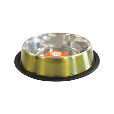 Comedouro Colors Flicks Dourado 900Ml Para Cachorros